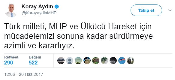 koray aydın mhp mahkeme açıklaması