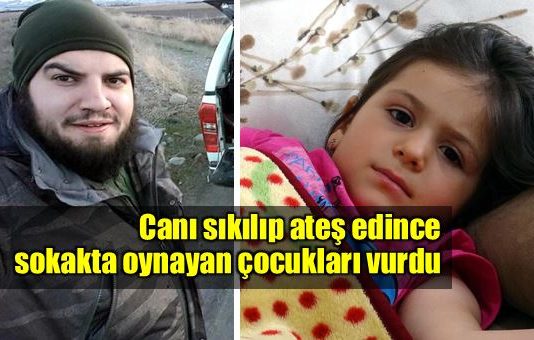 Canı sıkılıp ateş edince sokakta oynayan çocukları vurdu