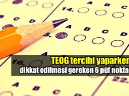 TEOG tercihi ve lise seçimi yaparken bu 6 püf noktaya dikkat!