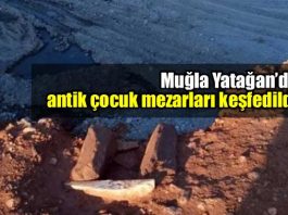Muğla Yatağan ilçesinde antik çocuk mezarları bulundu