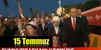 15 Temmuz: Cumhurbaşkanı Erdoğan köprüye yürüyor