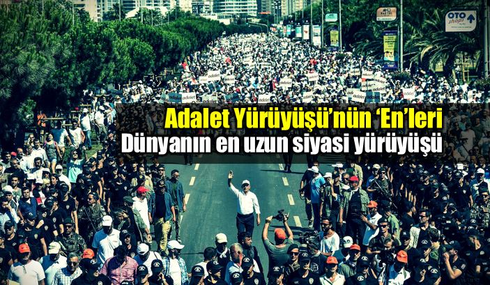 Adalet Yürüyüşü: Dünyanın en uzun siyasi yürüyüşü rekoru kemal kılıçdaroğlu