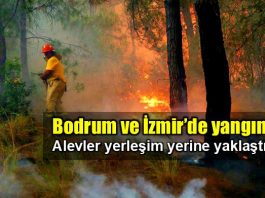 Bodrum'da yangın: Yerleşim yerlerine yaklaşıyor!