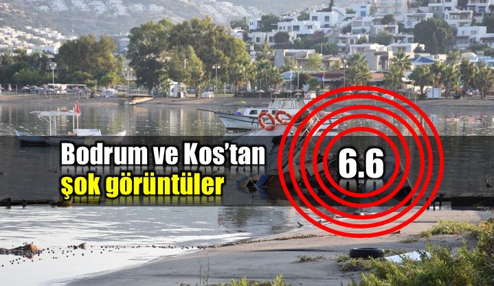 Bodrum ve Kos deprem ve tsunami sonrası şok görüntüler earthquake greece turkey