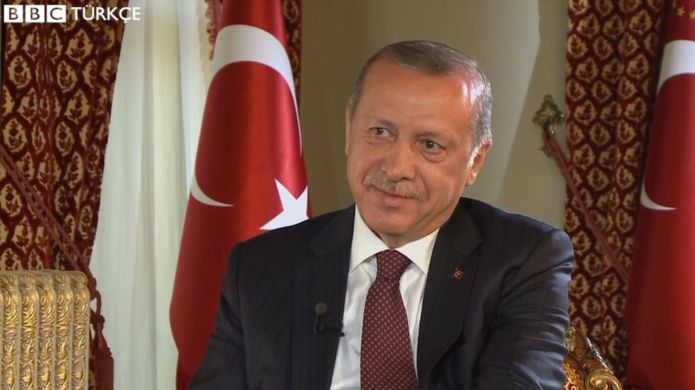 cumhurbaşkanı recep tayyip erdoğan bbc
