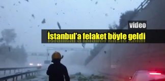 İstanbul sel felaket böyle geldi: Hava böyle karardı!