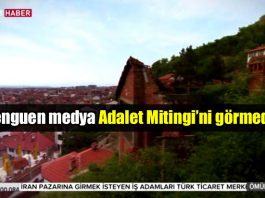 Penguen medya Adalet Mitingi'ni görmedi!