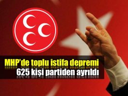 MHP'de toplu istifa depremi: 625 üye partiyi bıraktı