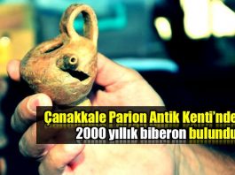 Çanakkale Parion Antik Kenti'nde 2 bin yıllık biberon