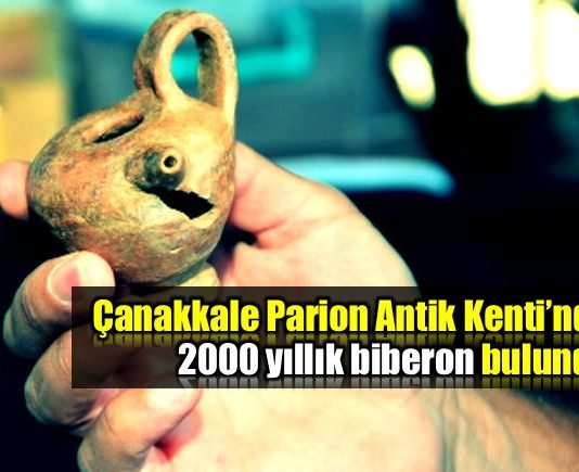 Çanakkale Parion Antik Kenti'nde 2 bin yıllık biberon