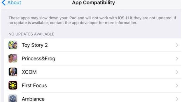 iOS 11'in yüklendiği telefonlarda bazı uygulamalar çalışmıyor
