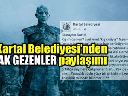 Kartal Belediyesi Akgezenler ak yürüyenler paylaşımı tartışma yarattı