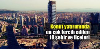 Konut yatırımı için Türkiye öne çıkan ilk 10 şehir