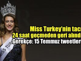 Miss Turkey birincisi seçilen Itır Esen tacı geri alındı