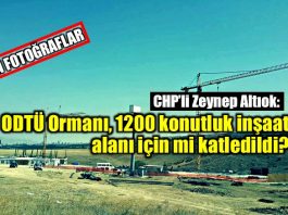 ODTÜ Ormanı 1200 konutluk inşaat için mi katledildi?