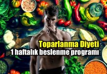 toparlanma diyeti 1 haftalık beslenme programı