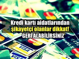Kredi kartı aidat ücretinden şikayet edenler nasıl geri alınır yıllık kart ücreti