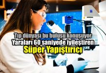 Süper yapıştırıcı yaraları 60 saniyede iyileştiriyor! Süper yapıştırıcı yaraları 60 saniyede iyileştiriyor!
