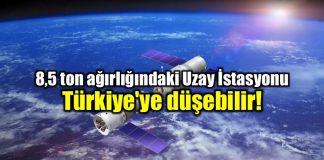 Çin Uzay İstasyonu tiangong 1 parçaları Türkiye'ye düşebilir!