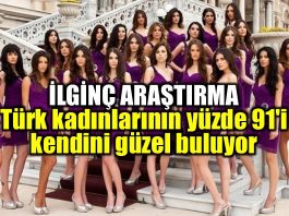 Türk kadınlarının yüzde 91'i kendini güzel buluyor
