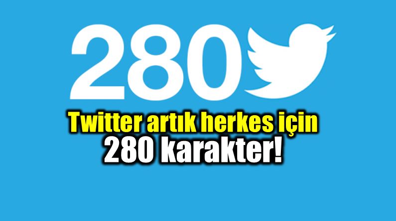 Twitter artık herkes için 280 karakter!