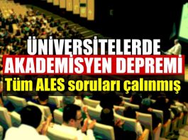 Üniversitelerde ALES depremi: Tüm sorular çalınmış!