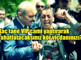 dilek Özçelik Kaç tane VIP cami yaptırarak rahatlatacaksınız kör vicdanınızı?