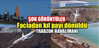 Pegasus Havayolları Trabzon pistten çıkan uçak