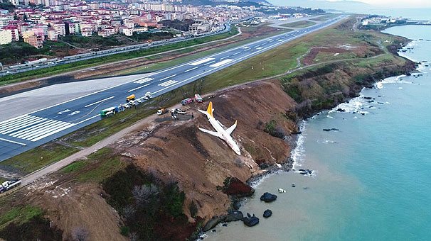 pegasus havayolları trabzon pissten çıkan uçak kazası