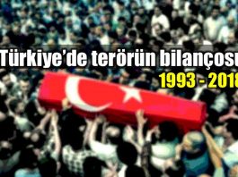 Türkiye yaşanan terör olayları: 1993 - 2018