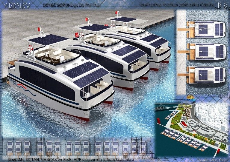 mert ünnü yüzen ev projesi maltepe üniversitesi gemi tasarım