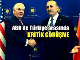Mevlüt Çavuşoğlu ve Rex Tillerson görüşmesi