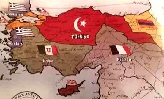 Sevr Antlaşması'nı imzalayan Osmanlı'nın eseri böyle olacaktı harita