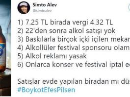Tuncay Özilhan: Evde bira yapmak vergi kaybına neden oluyor! boykotefespilsen efes pilsen boykotu