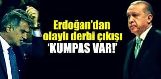 Recep Tayyip Erdoğan Fenerbahçe - Beşiktaş derbisi yorumu: Kumpas var!
