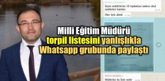 denizli acıpayam milli eğitim müdürü ibrahim tekdemir Whatsapp torpil listesi skandalı