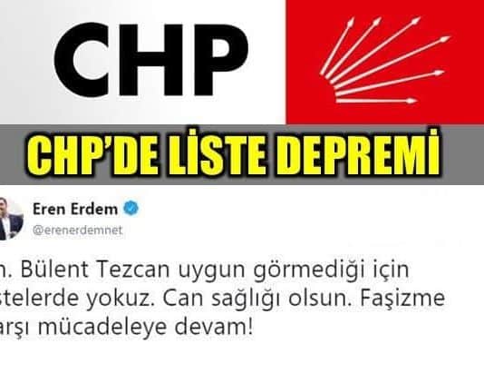 CHP milletvekili aday listesinde gösterilmeyen Eren Erdem ve Barış Yarkadaş'tan açıklama