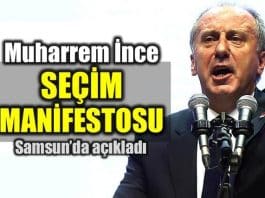 Muharrem ince 24 Haziran seçim manifestosu