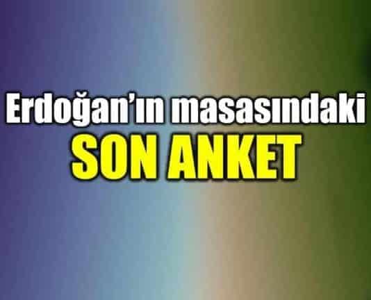 erdoğan AK Parti arge yaptırdığı son seçim anketi sonuçları