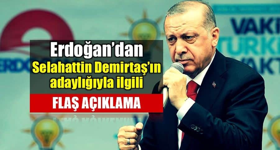 Erdoğan Selahattin Demirtaş cumhurbaşkanlığı adaylığı