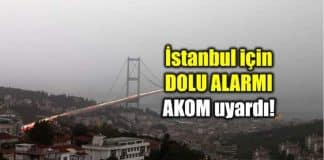 istanbul hava durumu AKOM uyarı: Dolu yağışı geliyor! meteoroloji