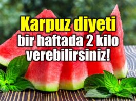 Karpuz diyeti ile bir haftada 2 kilo verebilirsiniz!