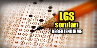 LGS soruları değerlendirmesi: Türkçe Sosyal Matematik Fen Din Kültürü İngilizce