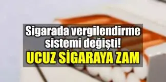 Sigara vergilendirme sistemi değişti: Ucuz sigaraya zam geldi! Sigara vergilendirmesi değişti: Ucuz sigaraya zam geldi!