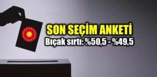 KONDA son seçim anketi: Erdoğan ve İnce oy oranları