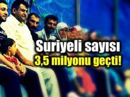 Türkiye de yaşayan Suriyeli sayısı 3,5 milyonu geçti!