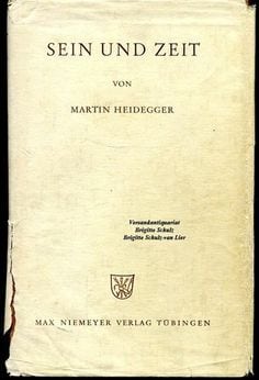 Heidegger'e büyük bir şöhret kazandıran kitabı 'Sein und Zeit'
