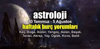 Astroloji: 30 Temmuz – 5 Ağustos 2018 haftalık burç yorumları Astroloji: 30 Temmuz - 5 Ağustos 2018 haftalık burç yorumları