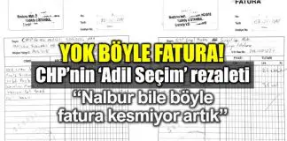CHP onursal adıgüzel el yazısıyla düzenlenmiş Adil Seçim faturası