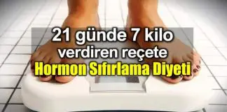 Hormon Sıfırlama Diyeti 21 günde 7 kilo verdiriyor! Hormon Sıfırlama Diyeti 21 günde 7 kilo verdiriyor!